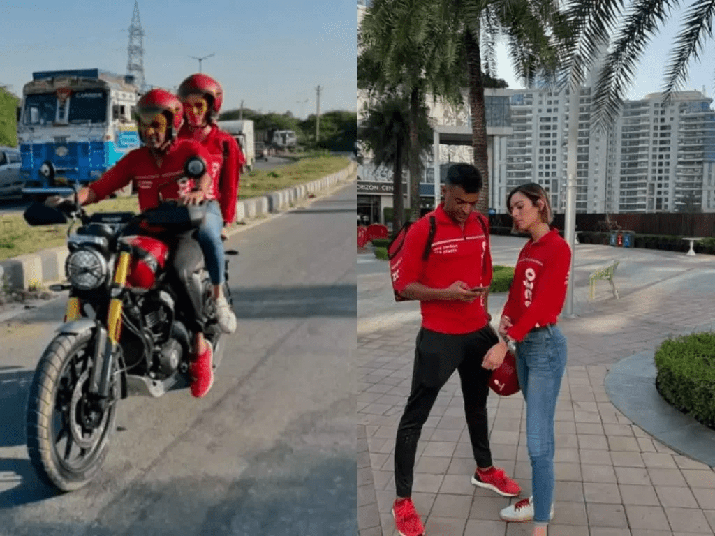 Zomato CEO Deepinder Goyal and his wife act as delivery partners to highlight problems in malls.