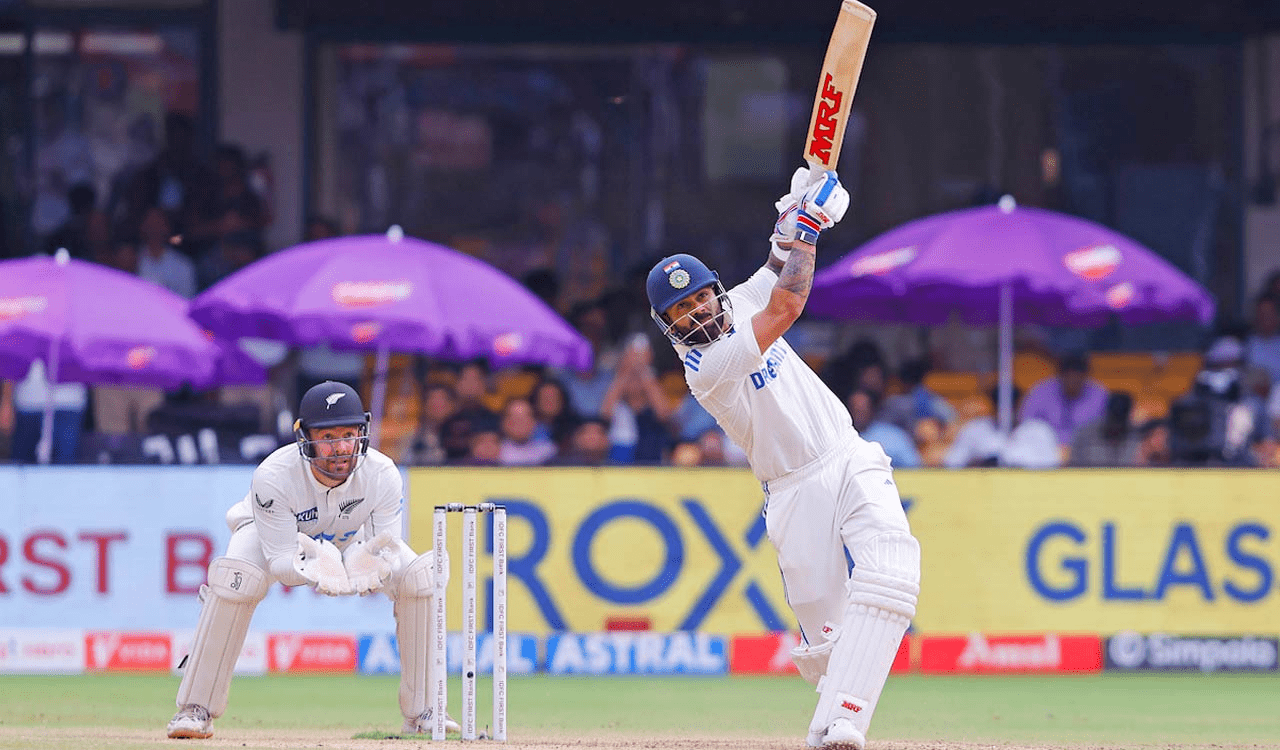 In Test cricket, Virat Kohli becomes the fourth Indian batsman to score 9,000 runs.