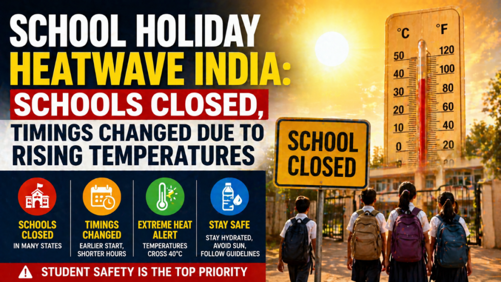 School holiday heatwave India