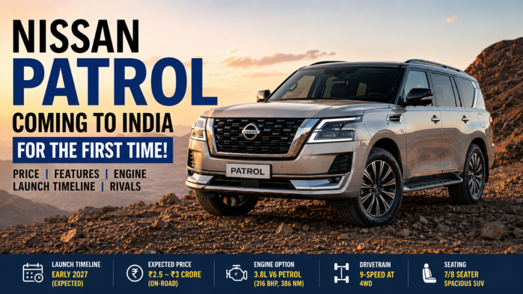 Nissan Patrol India launch