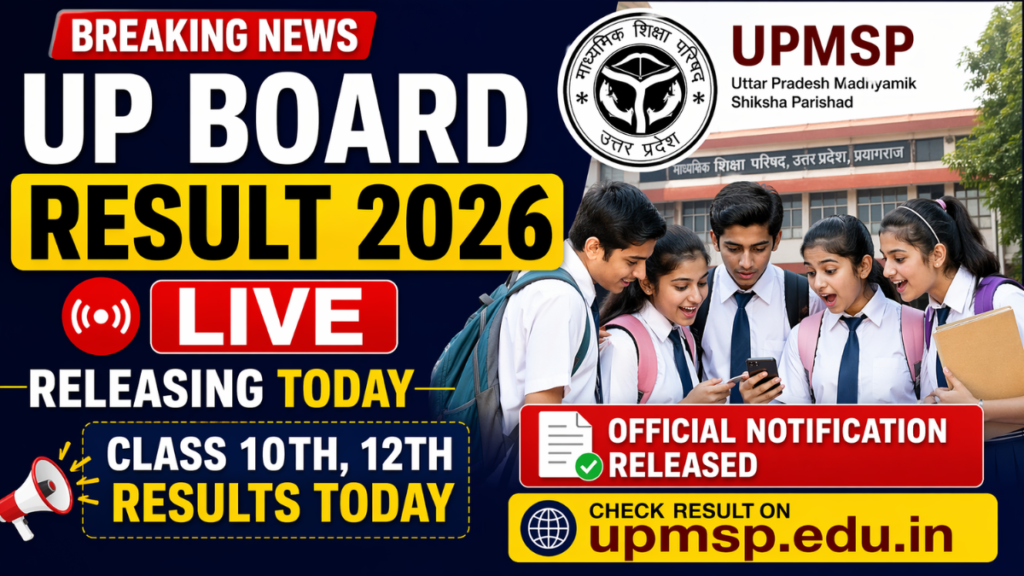 UP Board Result 2026 LIVE