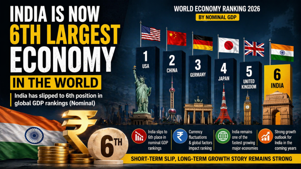 ndia 6th Largest Economy