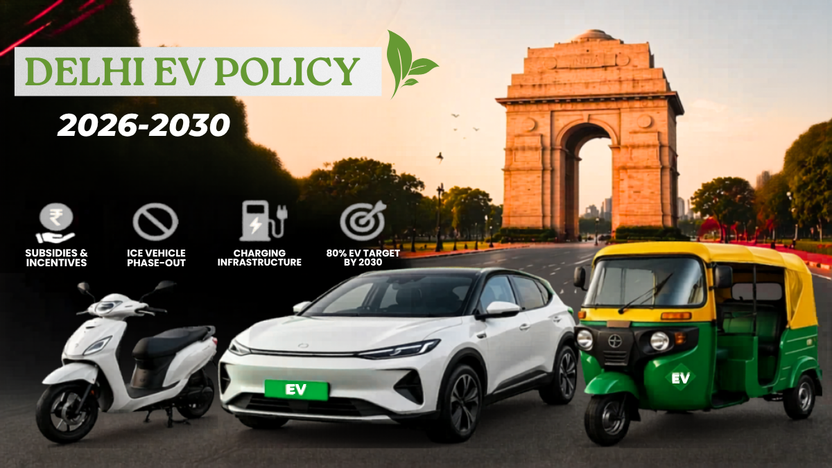 Delhi EV Policy 2026 Explained: Electric Vehicles Only Plan, Subsidy ...