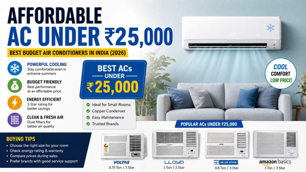 affordable AC under 25000