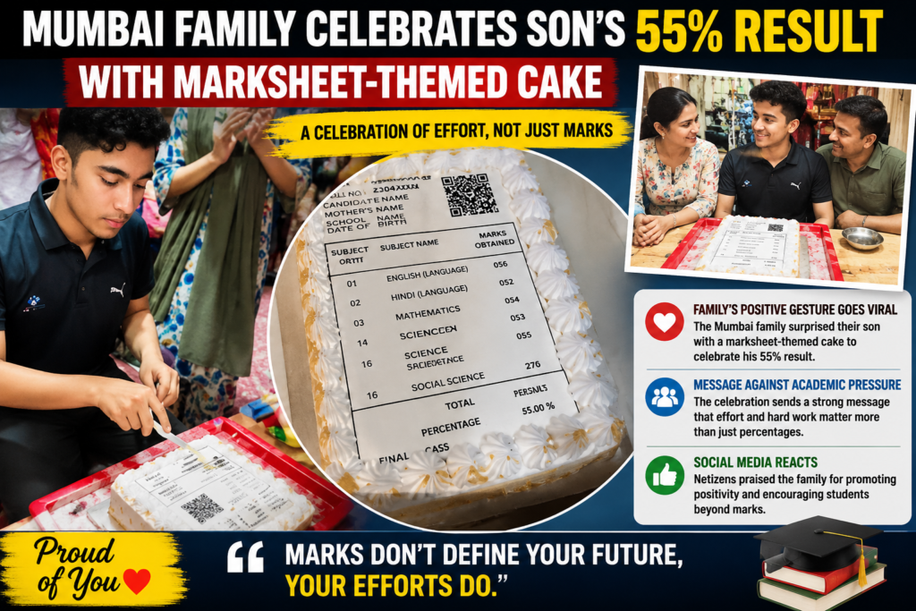 marksheet themed cake celebration