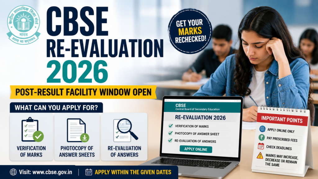 CBSE re-evaluation 2026