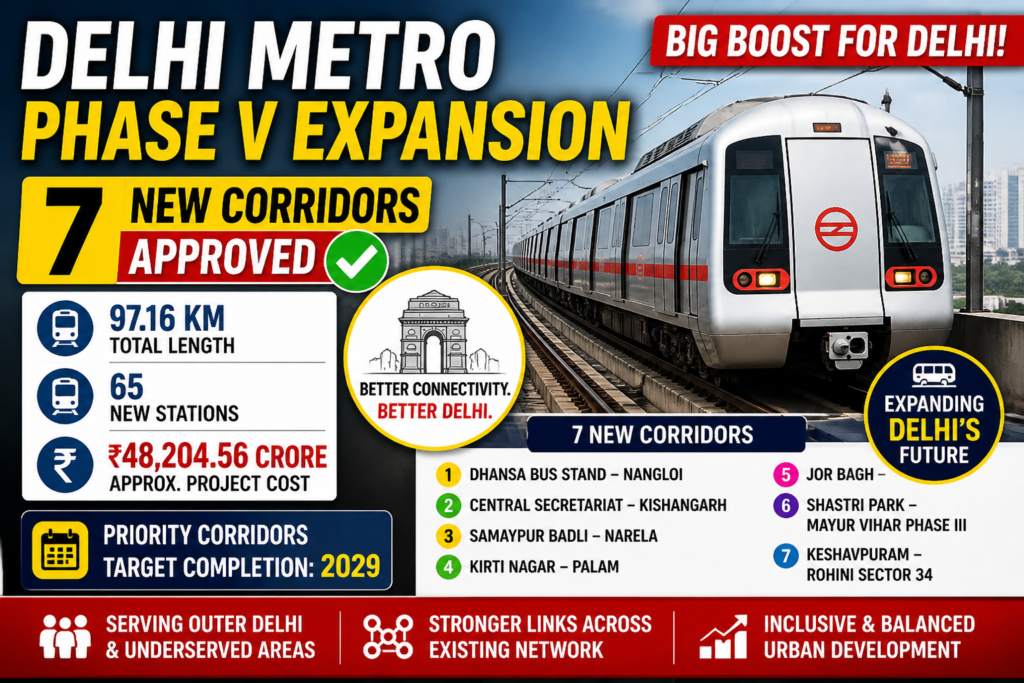 Delhi Metro Phase V Expansion
