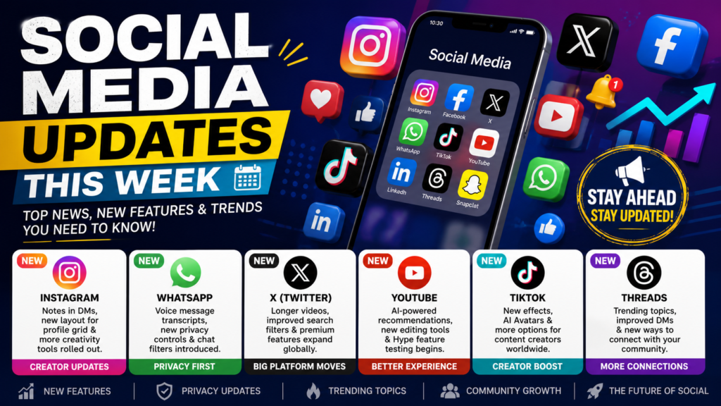 Social media updates