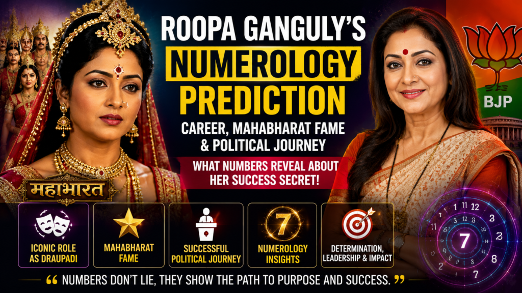 Roopa Ganguly numerology prediction