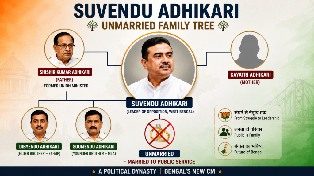 Suvendu Adhikari unmarried family tree