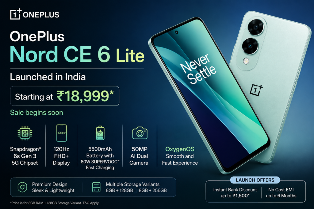 OnePlus Nord CE 6 Lite price India specs