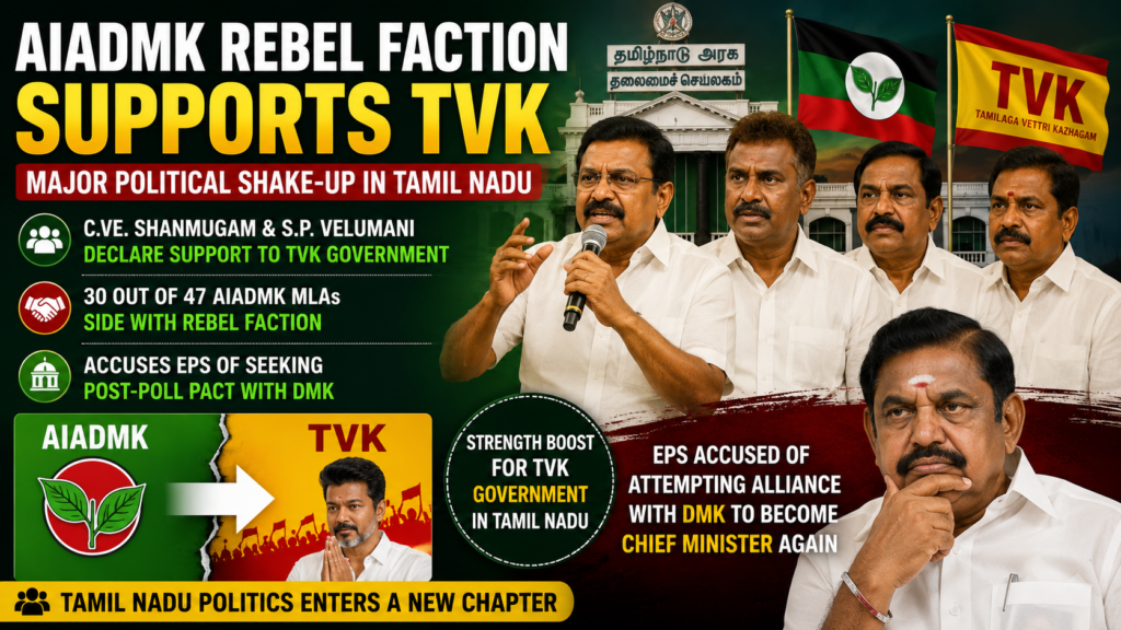 AIADMK rebel faction supports TVK