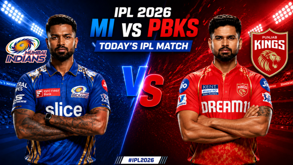Today's IPL Match Punjab vs Mumbai
