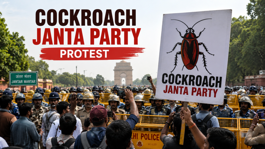 Cockroach Janta Party protest