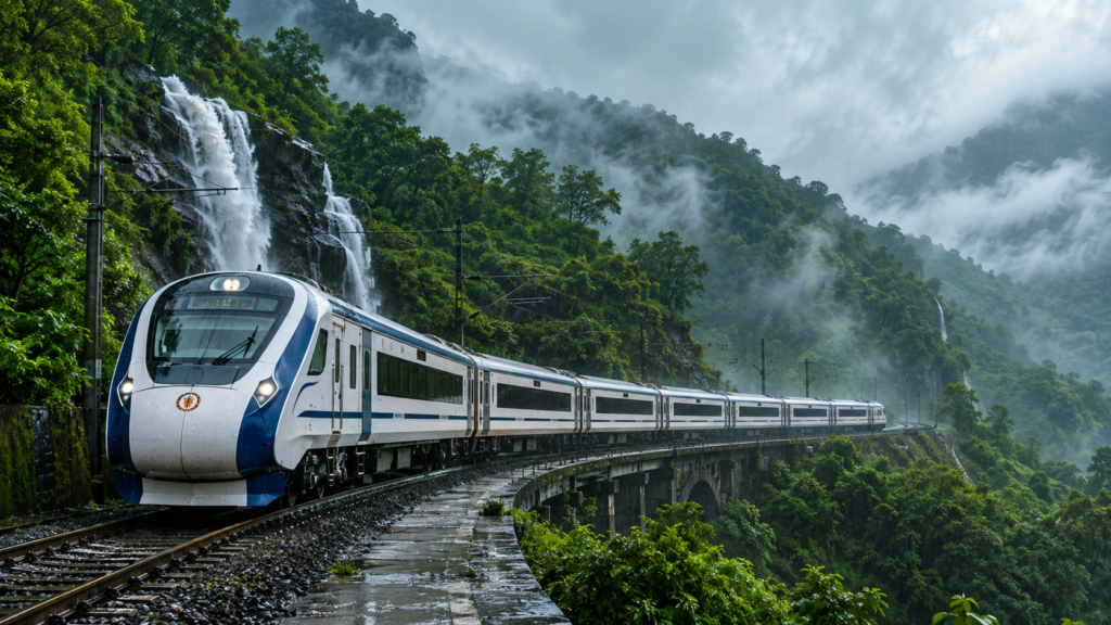 Best Vande Bharat Routes in Monsoon