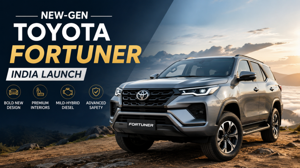 New Toyota Fortuner India Launch