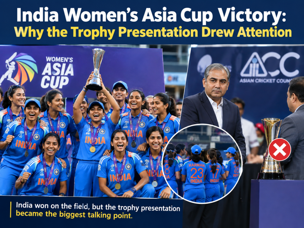 India Asia Cup trophy controversy
