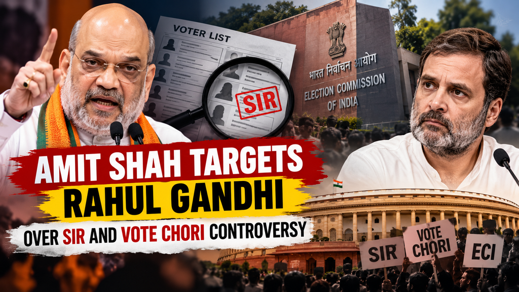 itle: Amit Shah Rahul Gandhi SIR Controversy